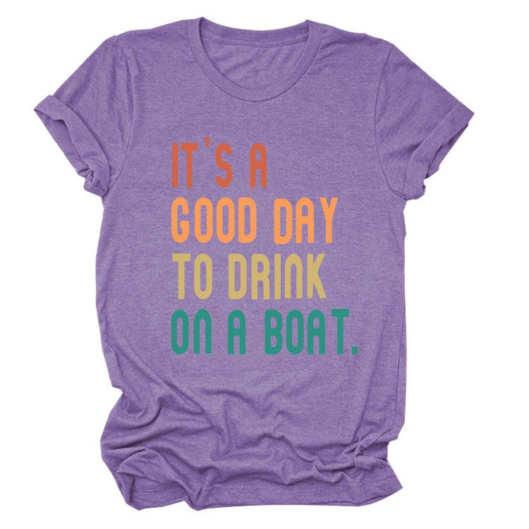 Independent Site It'S A Good Day To Drink Summer Trendy Short-Sleeved T-Shirt - Image 1