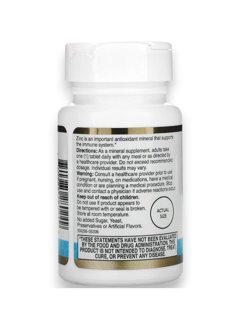 21st Century زنك مخ chelated، 50 ملغ، 60 قرص - Image 2