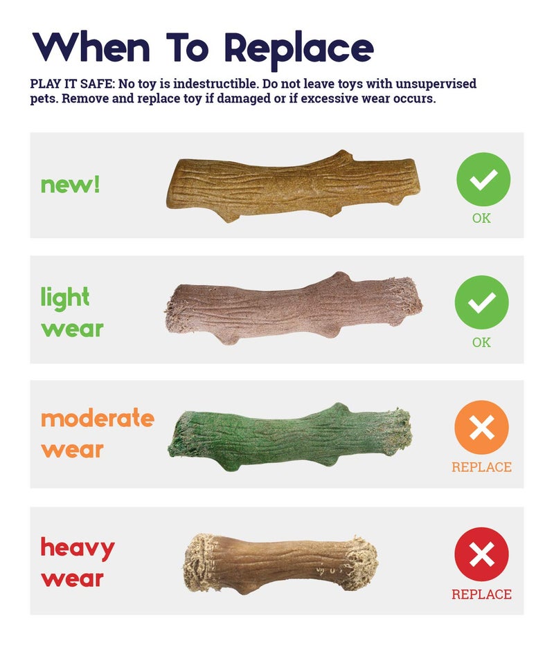 Petstages Dogwood Durable Dog Chew Toy, Medium - Long Lasting Chew Stick Made with Real Wood - USA Made, M - Image 5