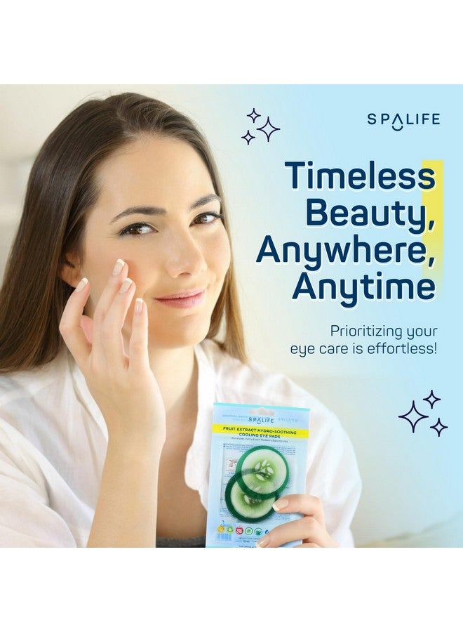 SpaLife Cooling Eye Pads Korean Soothing Eye Pads For Dark Circles Puffy Eyes And Wrinkles 48 Pads With Fruit + Vegetable Extracts Revitalizing Hydrating Eye Pads For Eye Treatment (Cucumber) - Image 4