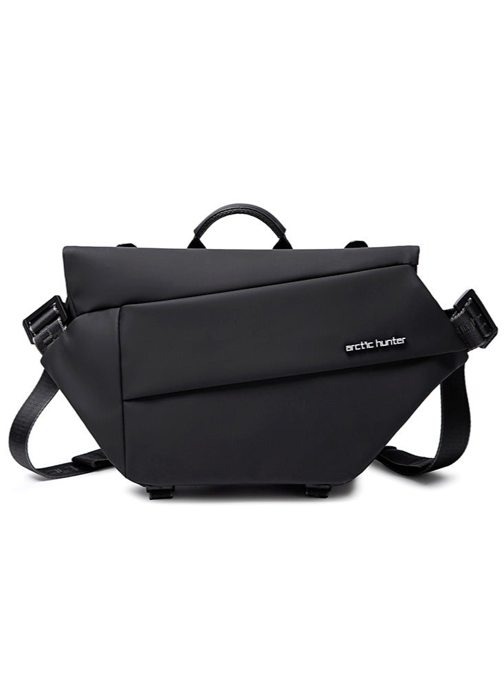 ARCTIC HUNTER Small Sling Crossbody Bag Shoulder Bag for Men, Lightweight One Strap Backpack Messenger Bag Backpack for Hiking Walking Biking Travel Cycling, Black  - Image 1