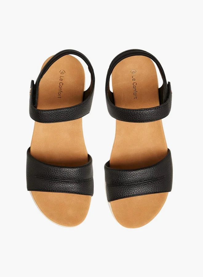 لو كونفورت صنادل صلبة بإغلاق بخطاف وحلقة