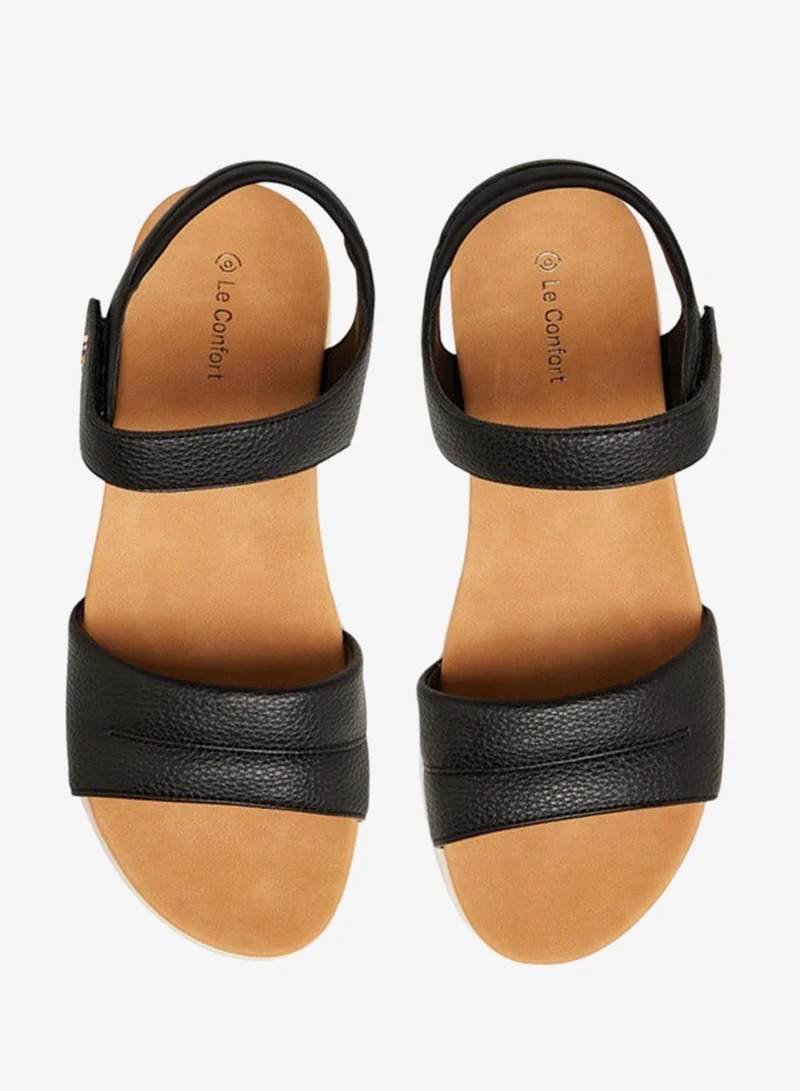 لو كونفورت صنادل صلبة بإغلاق بخطاف وحلقة