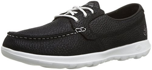 SKECHERS حذاء قارب سكيشرز للأداء للنساء GO Walk Lite-Eclipse، أسود/أبيض، 7.5 M US - Image 1