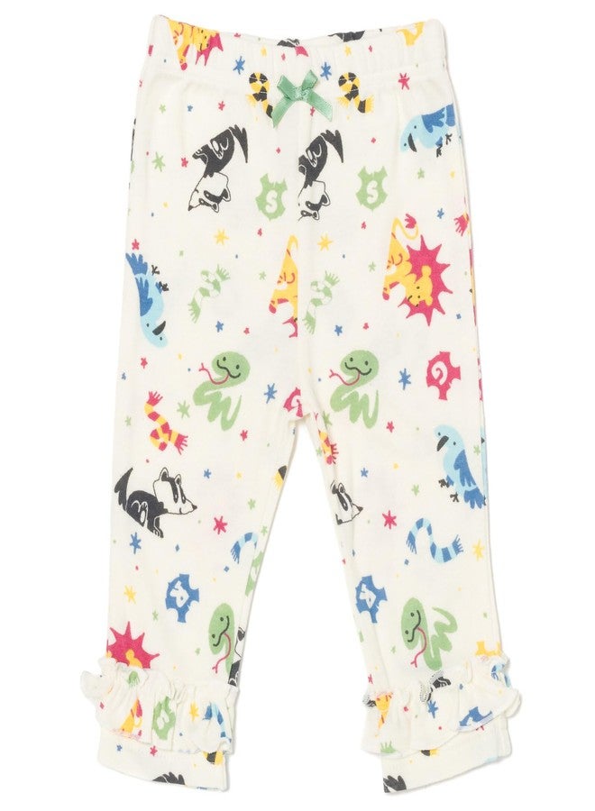 Harry Potter Slytherin Ravenclaw Gryffindor Infant Baby Girls 2 Pack Pants Logo Pink/White 12 Months - Image 4