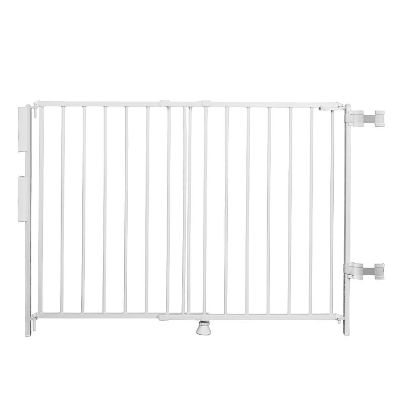 Regalo Regalo Extra Tall and Wide 2in1 Stairway and Hallway Wall Mounted Baby Gate Bonus Kit Includes Banister and Wall Mounting Kit 