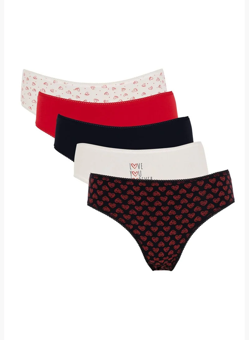 DeFacto 5 Pack Printed Thong Set