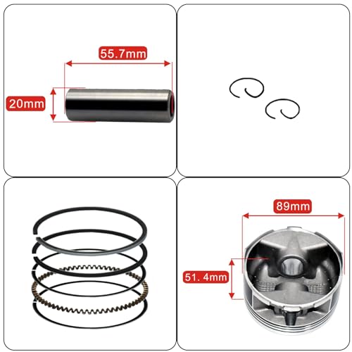 Tupo TRX400-89 Cylinder Kit 440cc Big Bore Compatible with Honda Sportrax 400 TRX400EX XR400 1996-2014, Top End Rebuild Kit - Image 4
