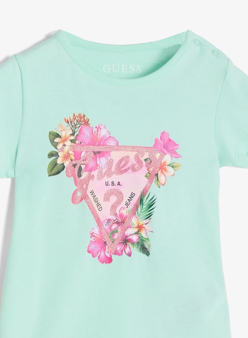 GUESS Infant Graphic Crew Neck T-Shirt - Image 3