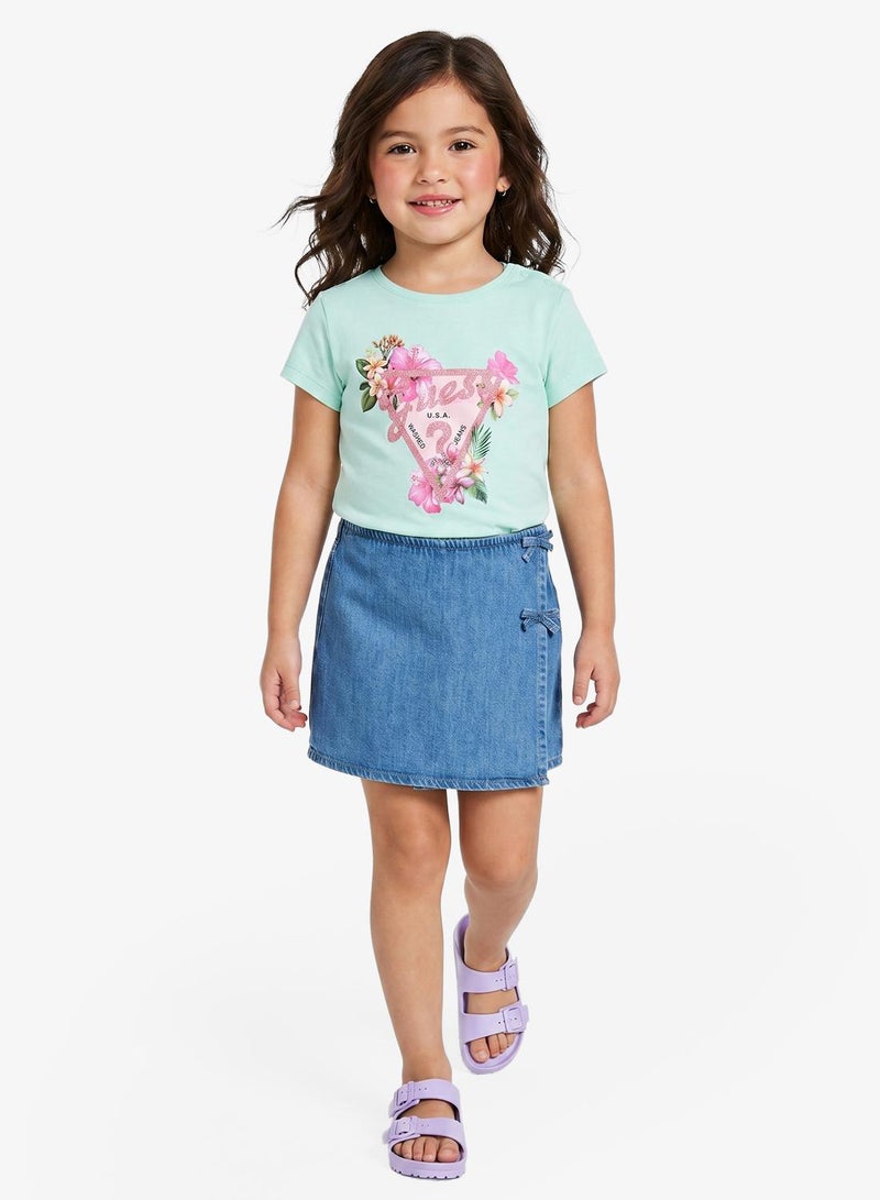 GUESS Infant Graphic Crew Neck T-Shirt - Image 4