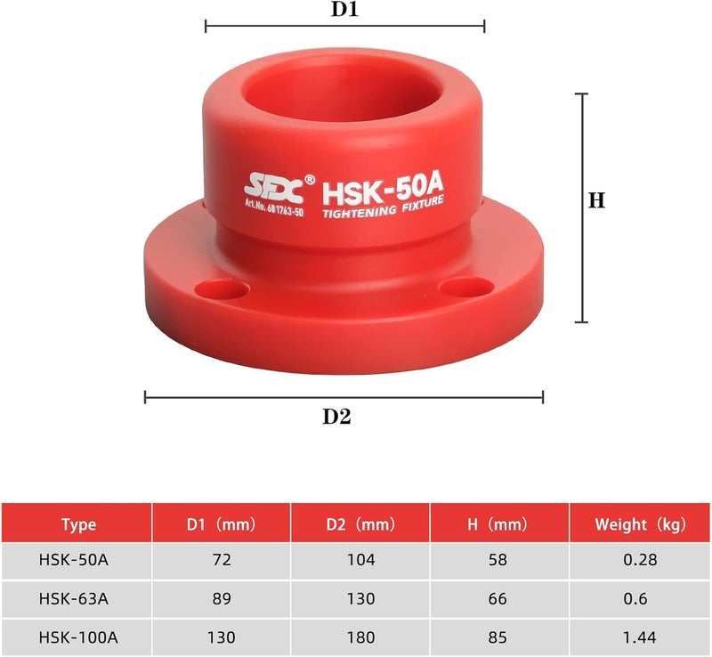SFX US Stock HSK63 Tool Holder Tightening Fixture A Type for Universal CNC Equipment HSK63 A Type Tool Holder Lock Seat - Image 5