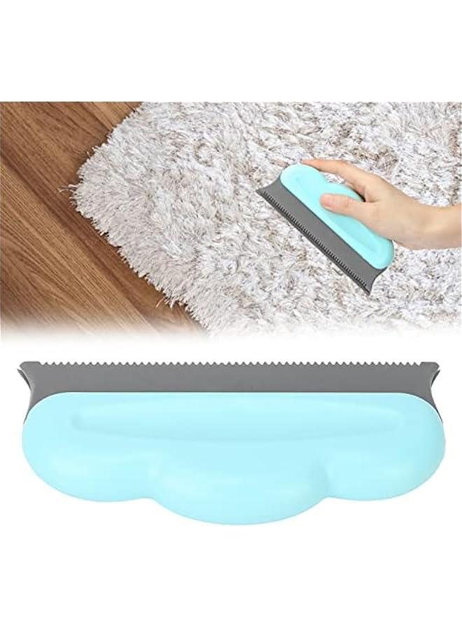 Silicone Cleaning Brush for Easy Pet Hair Removal on Clothes, Sheets, Carpets, Sofas - Soft Elastic Head, Comfortable Handle Grip (Blue, 5.9 x 2.8 x 0.8in) - Image 2