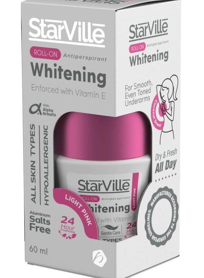starville Starville Roll On Whitening Light Pink 60 Ml  - Image 1