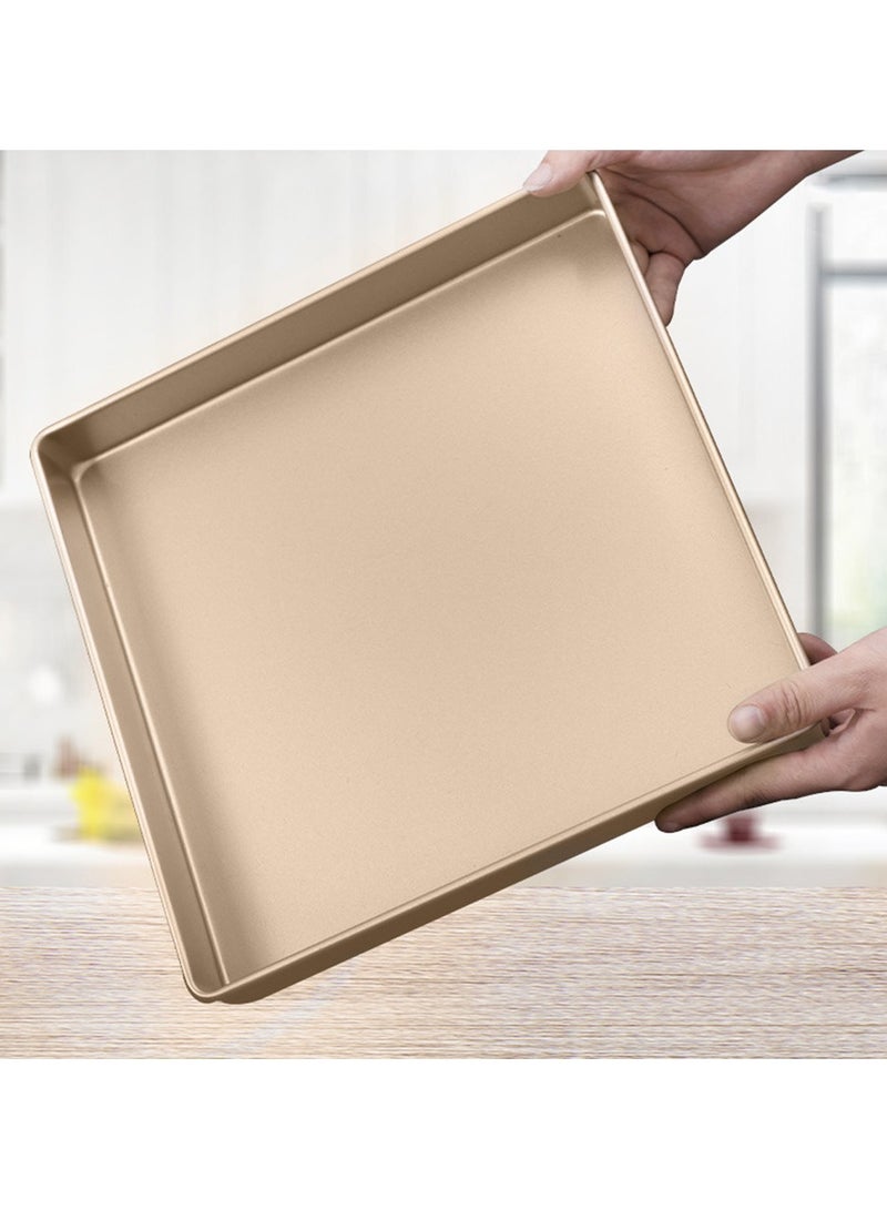 28*28cm Square Baking Pan Sheet Carbon Steel Chef Nonstick Tray Microwave Oven Pan Cookie Toast Tray Bakeware Accessories - Image 3