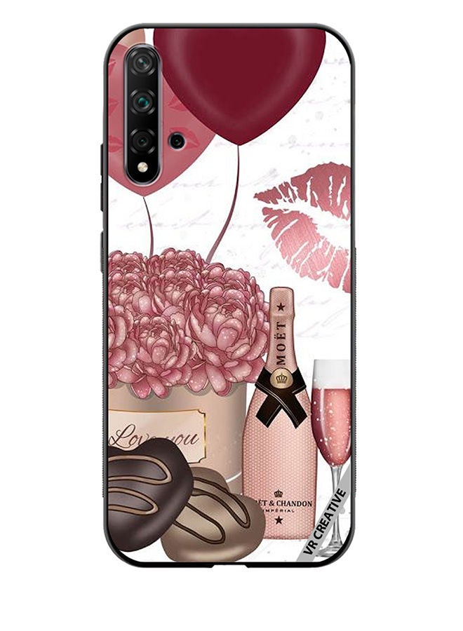 VR CREATIVE Protective Case Cover For Huawei Nova 5T Girl Celebrations Design Multicolour - Image 1