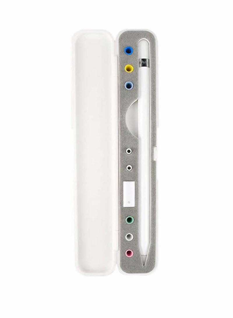 Excefore Stylus Case Holder, Compatible with Apple Pencil 1st, 2nd Generation, with Storage Slots for Extra Tips, Caps, and Charging Adapter for Stylus without Cover (Stylus & Accessories Not Included)  - Image 1