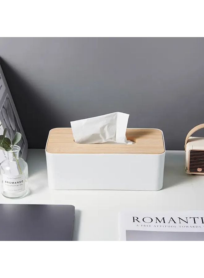 حامل علبة المناديل من الخيزران الممتد باللون الأسود الحديث المينيماليستي للغرفة المعيشة، الحمام، المطبخ - Image 5