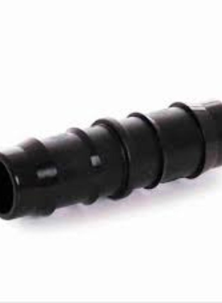 KNP KNP 16mm Straight Connector Pack of 2 is designed for connecting 16mm pipes in various plumbing and irrigation systems.  - Image 1