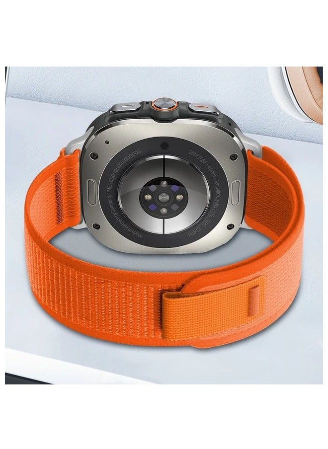 Generic - Nylon Replacement Watch Band Compatible with for Apple watch ultra for Women Men, Replacement Wristband Compatible with for Apple watch ultra Smart Watch, Orange - Image 1