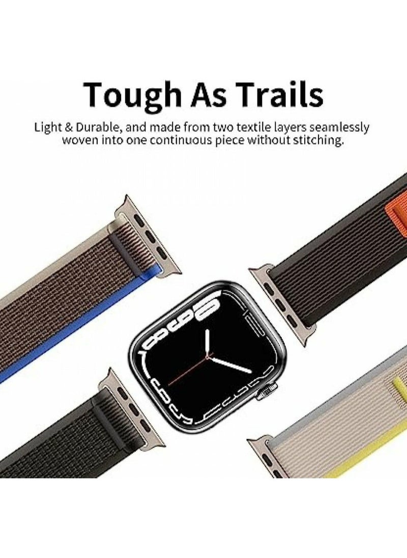 Generic - Nylon Replacement Watch Band Compatible with for Apple watch ultra for Women Men, Replacement Wristband Compatible with for Apple watch ultra Smart Watch, Orange - Image 1