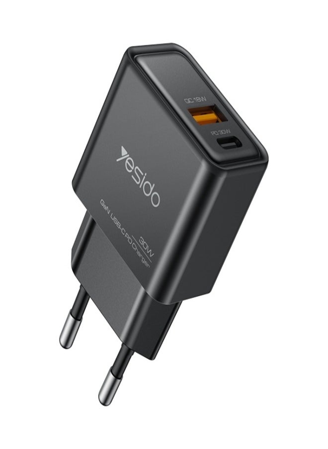 Yesido - Yesido YC64 PD 30W USB-C/Type-C+USB Interface GaN Fast Charging Charger - Image 1
