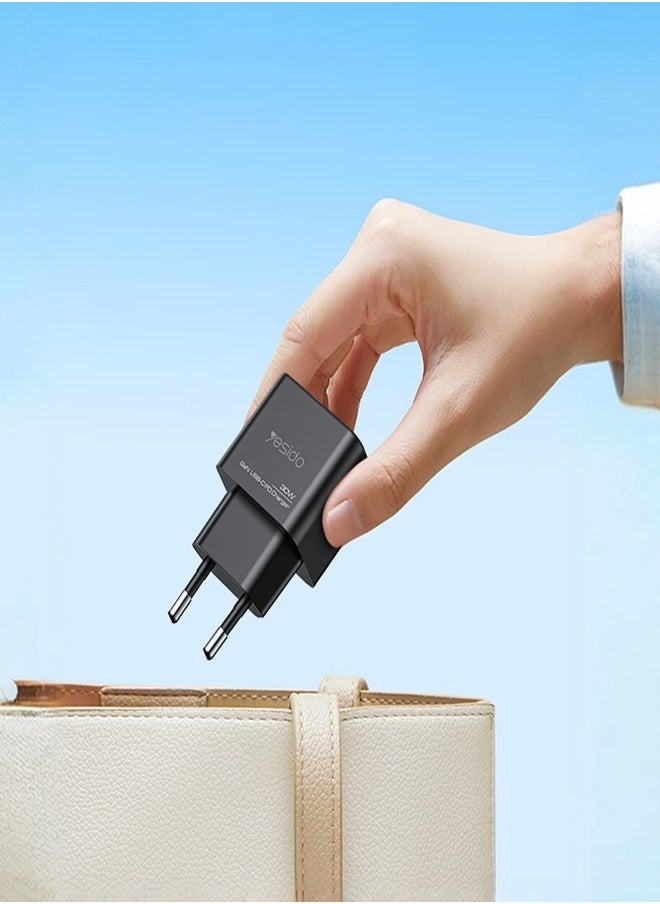 Yesido - Yesido YC64 PD 30W USB-C/Type-C+USB Interface GaN Fast Charging Charger - Image 1