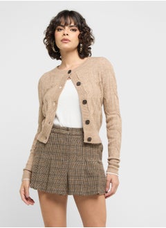 ONLY Button Down Cable Knit Cardigan  - Image 1