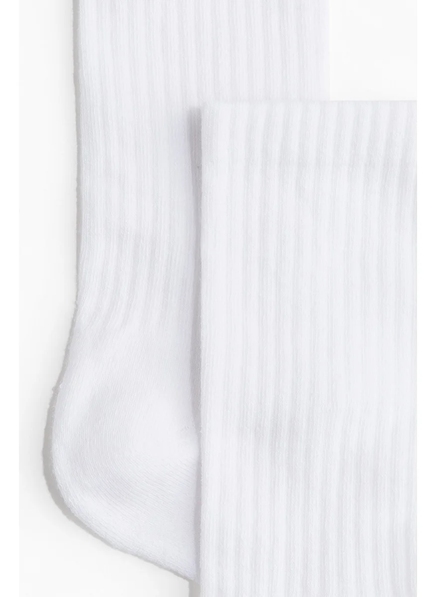 H&M 5-Pack Ribbed Socks