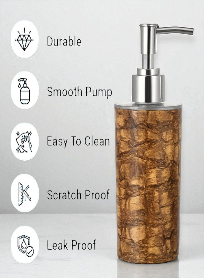 LAGET® Refillable Hand Soap Dispenser| Unbreakable Liquid Soap/Shampoo/Hand Wash/Sanitizer/Lotion Dispenser Bottle for Kitchen,Wash-Basin,Bathroom,Color -Brown Pack of -2 - Image 3