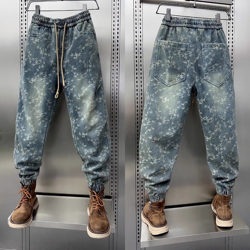 Unisex Classic Denim Jeans Loose Fit Daily Outdoor Wear - Image 3