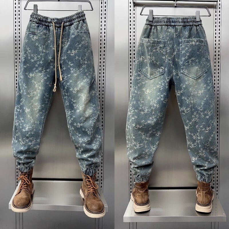Unisex Classic Denim Jeans Loose Fit Daily Outdoor Wear - Image 2