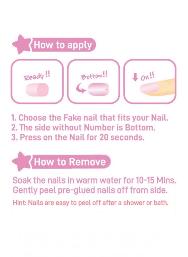 SCHAVO Light Pink Matte Solid Color Nails 24Pcs - Image 2