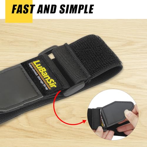 LuBanSir Cinch Straps, 2" x 12" (8 Pack) Elastic Hook and Loop Storage Strap for Extension Cord, Cable, Cord Wrap, Rope and Hose - Image 3