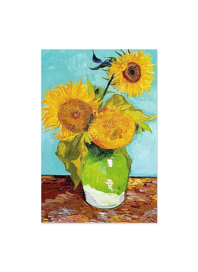 null - Sunflowers - 12 Blank Note Cards: 12 Blank Cards in 6 Designs with 12 Envelopes in a Keepsake Box - Image 1
