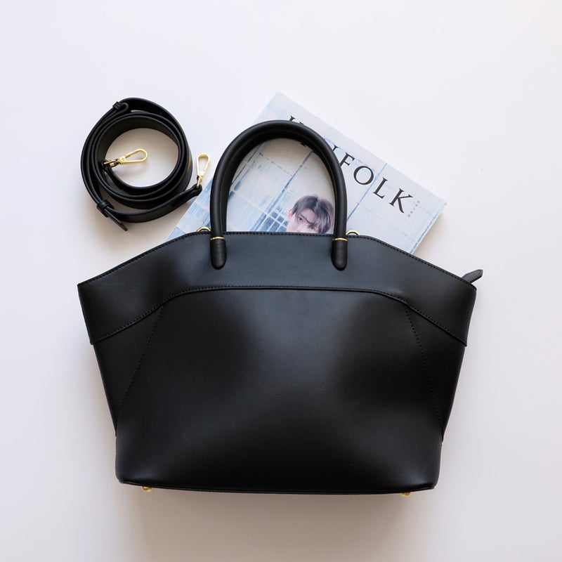 Premium Leather Wing-shaped Handbag, Large Capacity, Crossbody Tote for Women - Image 4