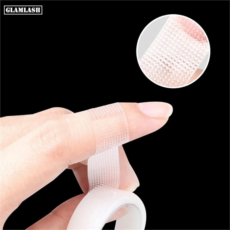 Lash Tape for Eyelash Extensions Transparent PE False Eyelash Extensions Tape Double Eyelid Sticker Non-Woven Fake Lash Eyeliner Tapes(6pcsSquare Purple) - Image 5