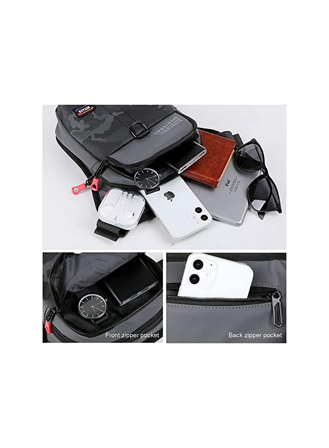 PROMASS promass Men's Shoulder Bag, Travel Waist Bag, Waterproof Waist Leg Bag, Waist Bag for Hiking Cycling for Hiking, Travel & Outdoor Activities  - Image 2