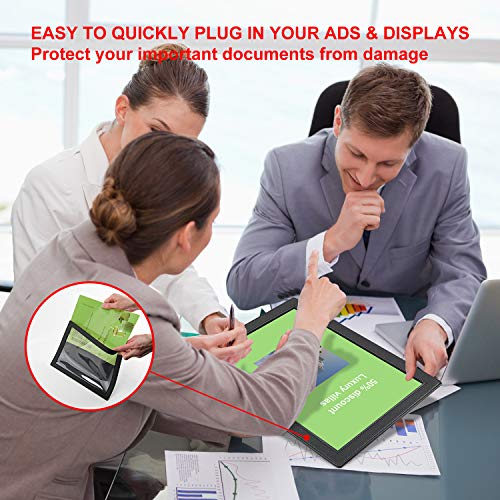 WFD.L Retail Advertisement Counter Mat for 8.5 x11 Inch, Superior Quality Signature Pad, Durable Non-Skid Countertop Sign Holder, Customizable Writing Pad for Credit Card Transactions for Bank (1 Pack) - Image 4