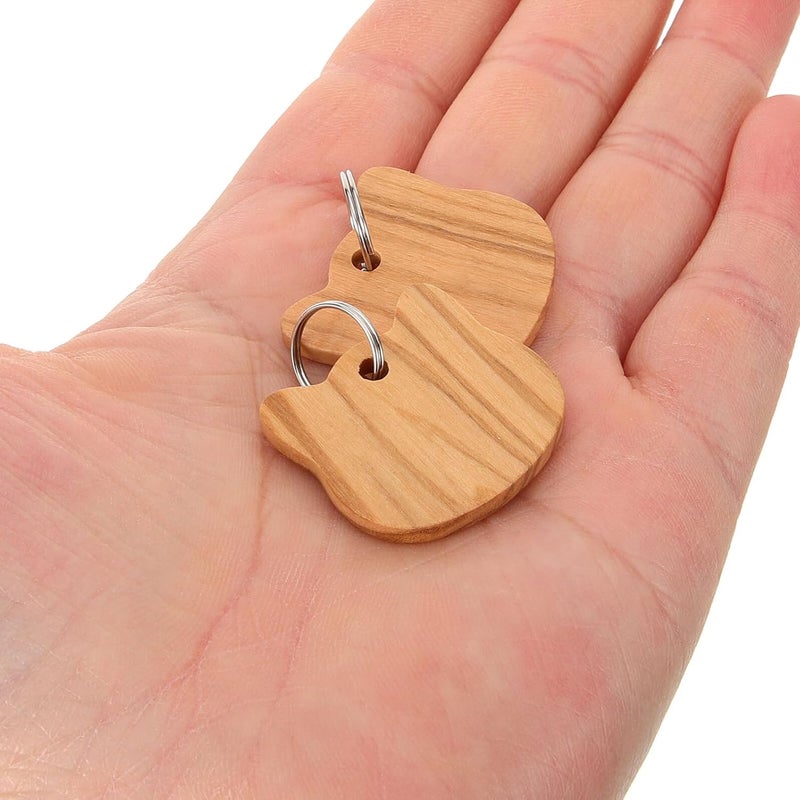 Kichvoe Wooden Cat Head Pet Tags 3pcs Set Dog Id Name Tags Small Collar Charms for Engraving Pet Collar Accessories - Image 4