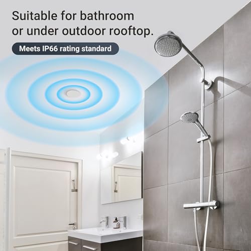 Arylic CK30C 3" Round Recessed Ceiling Speaker, 16 Core Silk Film Tweeter 30-60W Coaxial Passive Speaker. Dust and Moisture Resistant, Suitable for Patio, Bathroom, Public Places Various Scenes - Image 5