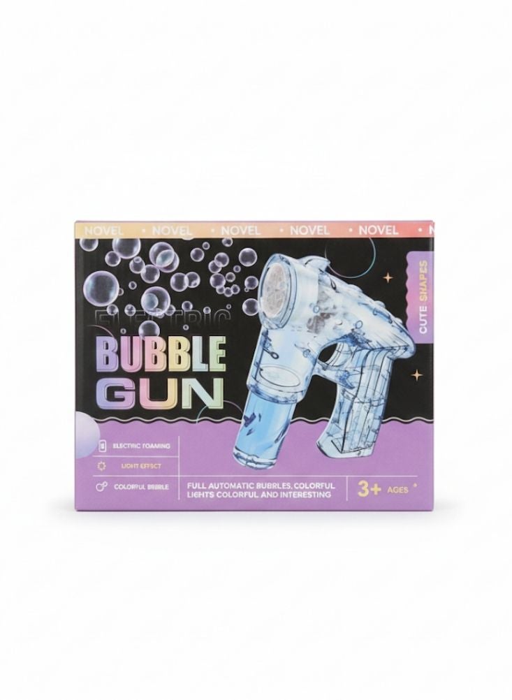Premium Automatic Bubble Gun Toy for Kids – LED Light Bubble Blaster with Colorful Bubbles for Outdoor Fun - Image 1