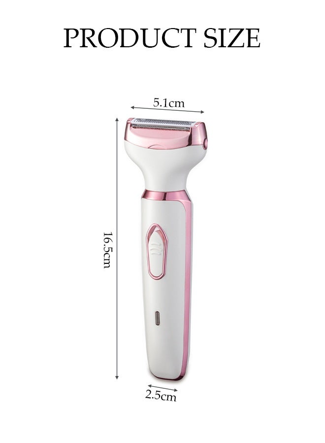DUNISO ماكينة حلاقة كهربائية للنساء، ماكينة حلاقة للسيدات 4 في 1 بدون ألم، ماكينة تشذيب بيكيني محمولة ومقاومة للماء، جهاز إزالة شعر للسيدات قابل لإعادة الشحن للاستخدام الرطب والجاف، لإزالة الشعر من الوجه والساقين وتحت الإبط - Image 2