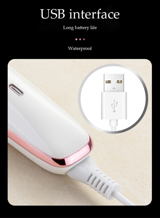 DUNISO ماكينة حلاقة كهربائية للنساء، ماكينة حلاقة للسيدات 4 في 1 بدون ألم، ماكينة تشذيب بيكيني محمولة ومقاومة للماء، جهاز إزالة شعر للسيدات قابل لإعادة الشحن للاستخدام الرطب والجاف، لإزالة الشعر من الوجه والساقين وتحت الإبط - Image 5