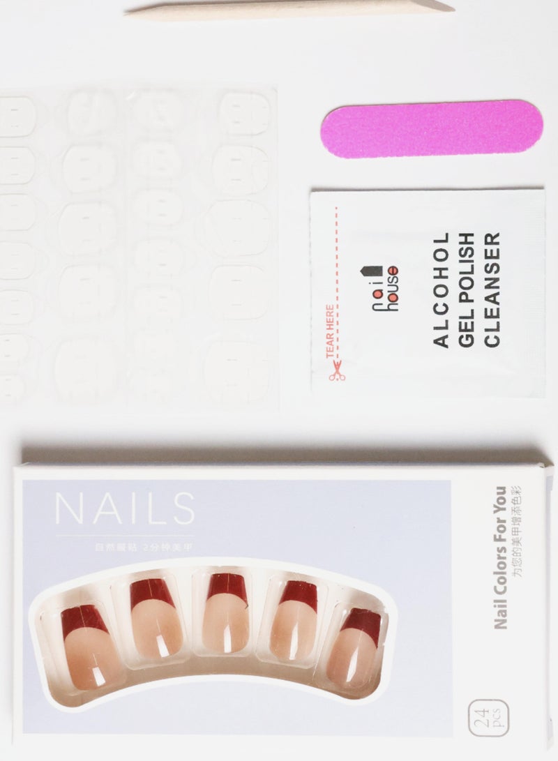 CYNA8637 Fake Nails,24pcs Press Nails - Image 2