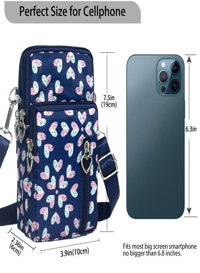 JANKS Universal Small Crossbody Bag for Women, Nylon Mini Phone Wallet Shoulder Bag Arm Bag Side Cell Phone Purse Over the Shoulder Purse Compatible for iPhone/Samsung Galaxy - Image 3