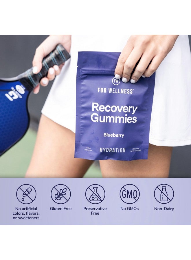 For Wellness Electrolyte Recovery Gummies™ Hydration, Blueberry Flavor (30 Gummies) - Supports Exercise Recovery and Boosts Energy - Image 5