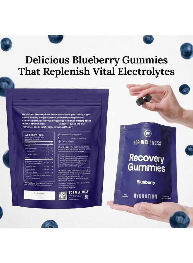 For Wellness Electrolyte Recovery Gummies™ Hydration, Blueberry Flavor (30 Gummies) - Supports Exercise Recovery and Boosts Energy - Image 2