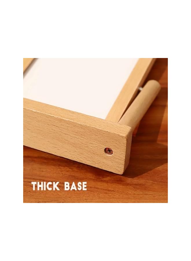 The Bros Wooden 360° Rotating Photo Frame, Horizontal and Vertical Display Simple Style (6-Inch, 2Pcs) - Image 4