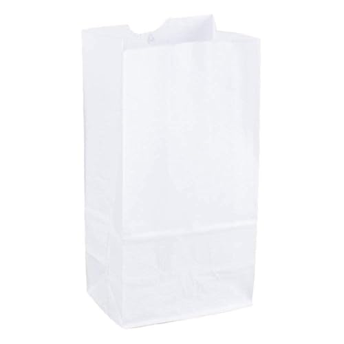 Perfect Stix 2lb White Kraft Paper Bags- Pack of 100ct - Image 1