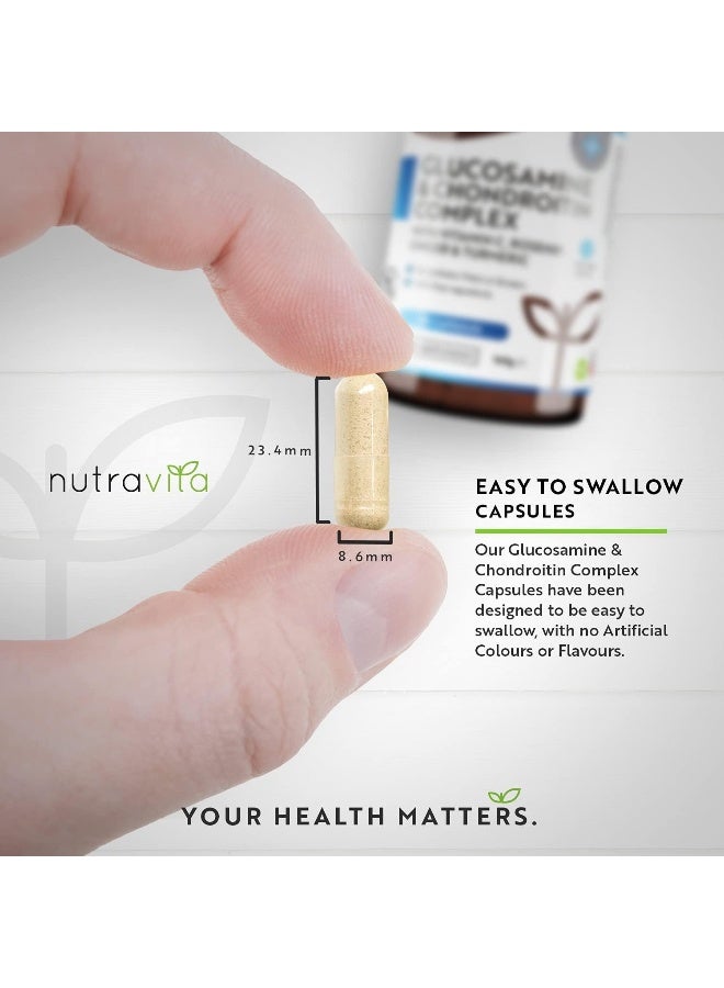 Nutravita Nutravita Glucosamine And Chondroitin Complex with Vitamin C, Rosehip, Ginger & Turmeric - 180 Capsules  - Image 4